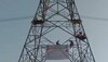 Satna Farmers Climbed in High Tension Tower