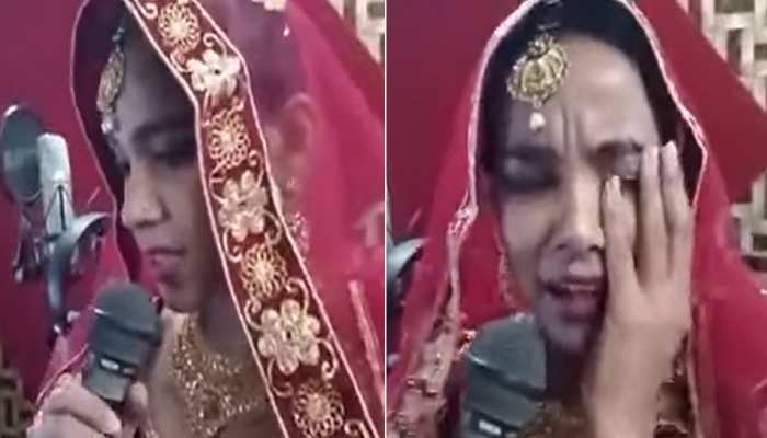 bride cried and sing song for ex boyfriend lover in her wedding groom shocked lol video goes viral | Funny Video: दुल्हन ने शादी में एक्स बॉयफ्रेंड के लिए गाया ऐसा गाना, bride cried and sing song for ex boyfriend lover in her wedding groom shocked lol video goes viral | Funny Video: दुल्हन ने शादी में एक्स बॉयफ्रेंड के लिए गाया ऐसा गाना,