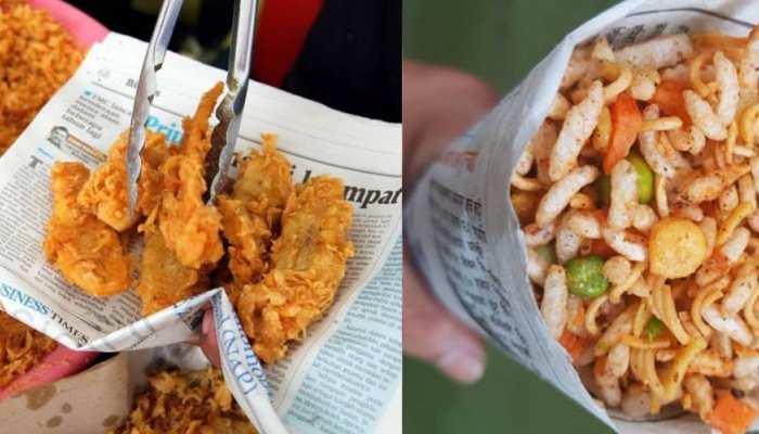 Packing food in newspapers can give you serious and harmful health issues like cancer! Packing food in newspapers can give you serious and harmful health issues like cancer!