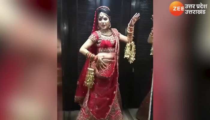 दुल्हन का ऐसा डांस कि फ्लोर हिल गया, दूल्हा और बाराती भी शरमा गए, देखें VIDEO
