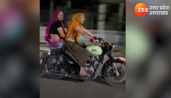 बुलेट पर फर्राटे भरते दिखी हरियाणवी भाभी, 'बुलेट रानी' को देख चौंक जाएंगे आप WATCH VIDEO