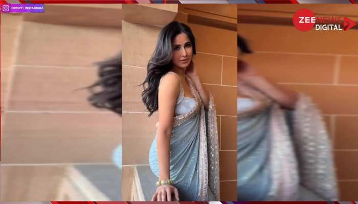 Katrina Kaif ने फिर फैन्स को बनाया दीवाना! हवा में बाल लहराते हुए खूबसूरत साड़ी में दिखाया हुस्न