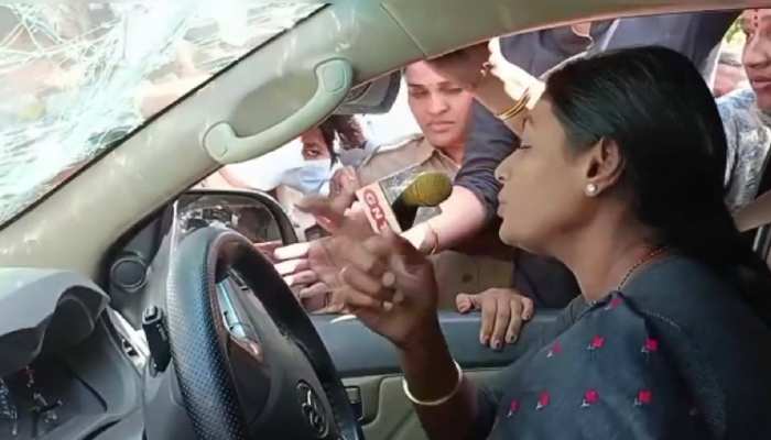 कार में बैठी थीं मुख्यमंत्री की बहन, पुलिस आई और गाड़ी समेत उठा ले गई, देखें Video