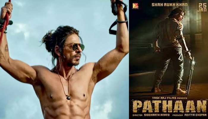 SRK ने शेयर किया Pathaan का नया पोस्टर, हॉट लुक देख फैन्स के दिलों में उठा तूफान