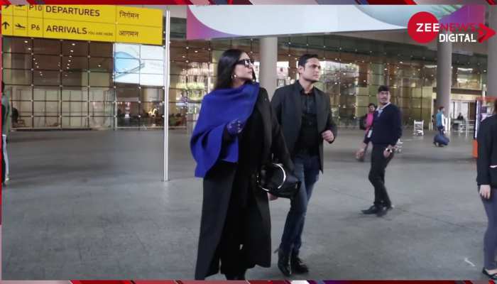 Sonam Kapoor Avatar मूवी को कर रही हैं प्रमोट? आल ब्लैक लुक में एयरपोर्ट पर स्पॉट हुईं एक्ट्रेस
