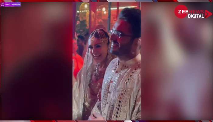 Hansika Motwani और Sohael Khaturiya शादी की सूफी नाइट फंक्शन में ली ग्रैंड एंट्री, वीडियो हो रहा वायरल