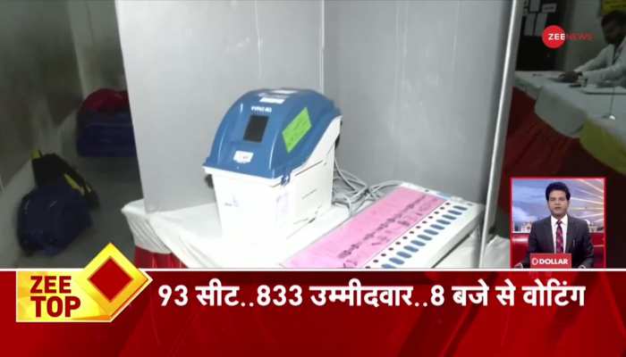 Zee Top 10: गुजरात में 93 सीटों के लिए आज दूसरे चरण का मतदान