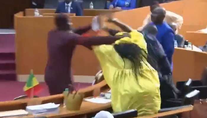 बहस के दौरान महिला MP को पीटने लगा सांसद, इस देश की पार्लियामेंट में चले लात-घूंसे