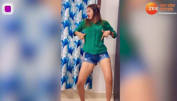 निकर वाली लड़की ने 'पतली कमरिया तोहरी' गाने पर किया जी मचलाने वाला डांस