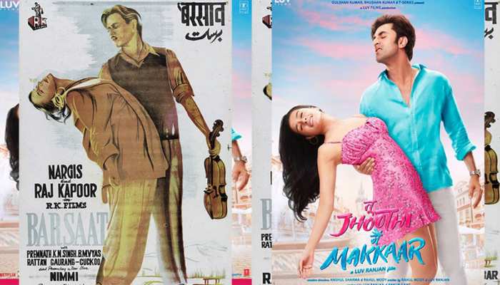 Ranbir kapoor Shraddha Film Tu Jhoothi Main Makkar Poster Inspired By Raj kapoor Nargis Movie Barsaat । Tu Jhoothi Main Makkar: सामने आया राज कपूर-नर्गिस की बरसात से रणबीर-श्रद्धा का कनेक्शन, क्या