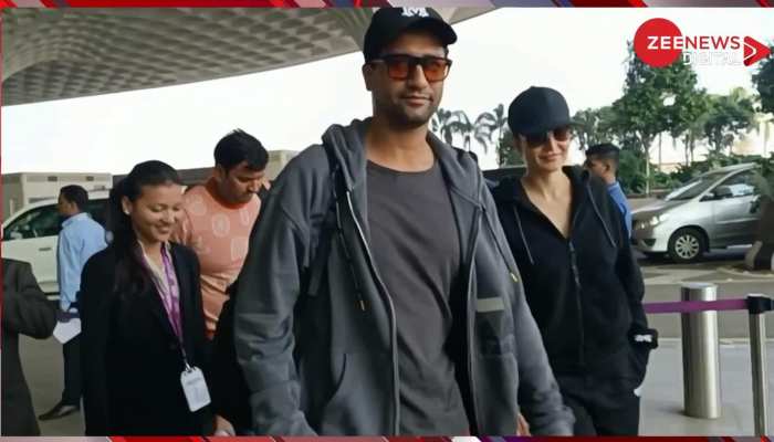 Katrina Kaif और Vicky Kaushal ने दिए मेजर कपल्स गोल, रोमांटिक अंदाज में एयरपोर्ट पर आए नजर 