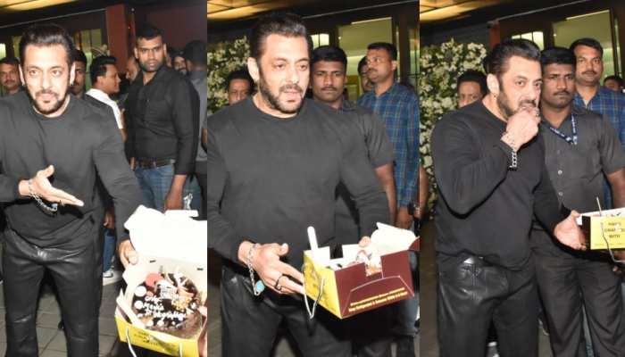 Salman Khan 57th birthday Bollywood bhaijaan cuts cake with paparazzi Shah  rukh khan attended party | Salman Khan Birthday: 57 के हुए 'भाईजान',  पैपराजी के साथ काटा केक; इन सेलेब्स ने बर्थडे