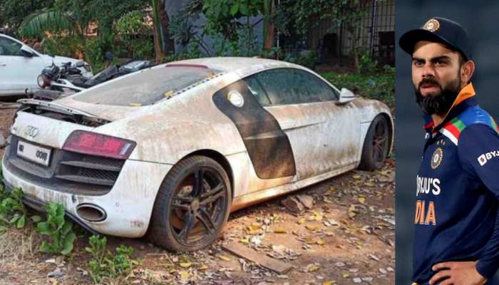 Virat Kohli Audi R8 Case Car abandoned in Police Station । अरे ये क्या!  पुलिस स्टेशन में सड़ रही Virat Kohli की Audi R8, ऐसी हालत में दिखी ये  करोड़ों की गाड़ी |