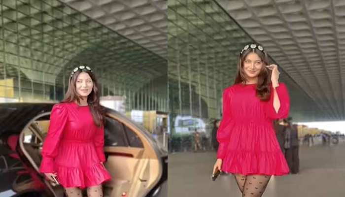 Urvashi Rautela recently spotted at the airport in torn stocking, actress  trolled| Urvashi Rautela Oops Moment: एक पैर में फटी लेगिंग पहन एयरपोर्ट  पहुंच गई हसीना, लोगों ने किया नोटिस तो लगा