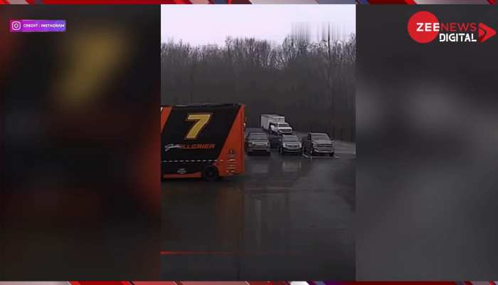 Viral Video: Parking में खड़ी थी गाड़ियां, तभी गिरी बिजली, और वाहन हो गए चकनाचूर...