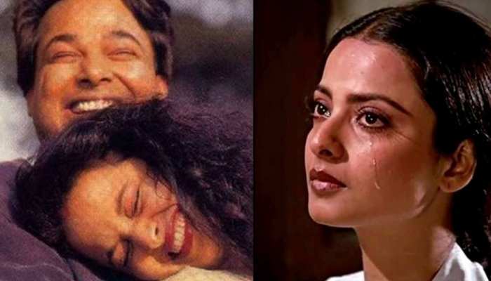 Read why actress Rekha husband Mukesh Aggarwal committed suicide after marriage | Rekha के दुपट्टे से ही पति ने लगा ली थी फांसी, सुसाइड नोट में एक्ट्रेस के लिए लिखी थी इतनी