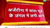 अर्जेंटीना के सांता सूबे के जंगल में लगी आग, बारिश ना होने से बढ़ सकती है समस्या!