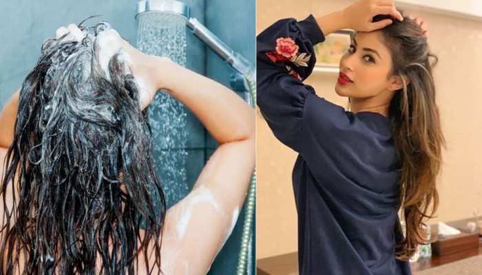 Mouni Roy How To Use Hair Conditioner Right Amount Just After Mild Shampoo  Texture Celebfit | Hair Conditioner लगाते वक्त इन बातों का रखें ख्याल,  जुल्फें होंगी Mouni Roy जैसी हसीन |