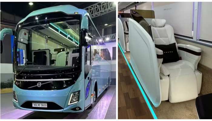 Volvo 9600 luxury bus with onboard toilet and sofa-type recliner seats | Private  Jet भी फेल! इस Bus के फीचर्स देख आप भी कहेंगे- बस इसी में बैठना है | Hindi  News