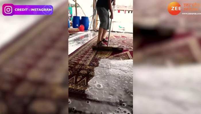 देखें कैसे मिनटों में होती है बड़े-बड़े कालीनों की धुलाई