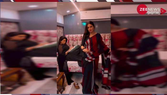 गुस्से में आकर Anjum Fakih ने क्यों मारी Shraddha Arya को लात, देखिये इस वीडियो में