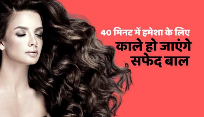 Beauty tips : 40 मिनट में Permanent Black हो जाएंगे सफेद बाल , लगाए ये जादुई पेस्ट