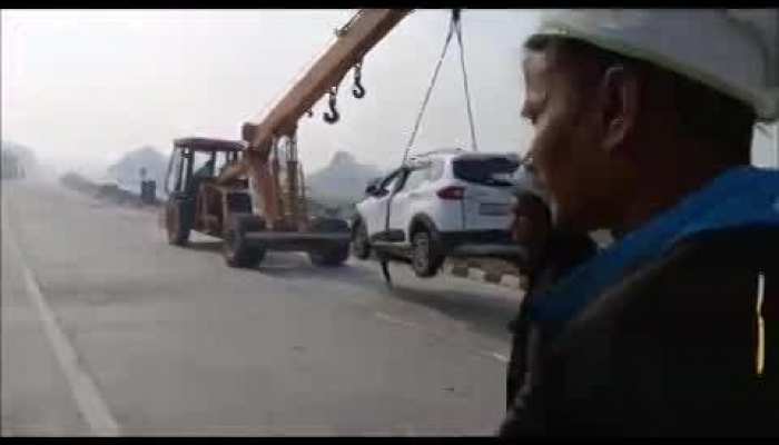 Jaunpur : कोहरे की वजह से 8 गाड़ियां आपस में टकराईं