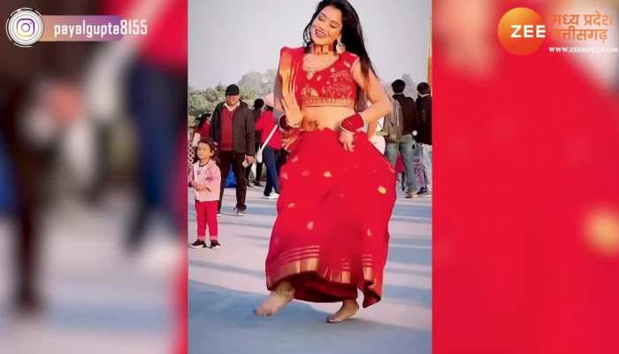 भाभी लाल साड़ी में नादान घुंघरू गाने पर कर रही थी डांस, तभी पीछे से दादी मां ने दिया ऐसा लुक