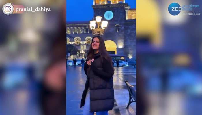 Pranjal Dahiya: फिर दिखा प्रांजल दहिया का हरियाणवी स्वैग, ब्लू जींस और ब्लैक जैकेट पहन बनाया इंस्टा रील