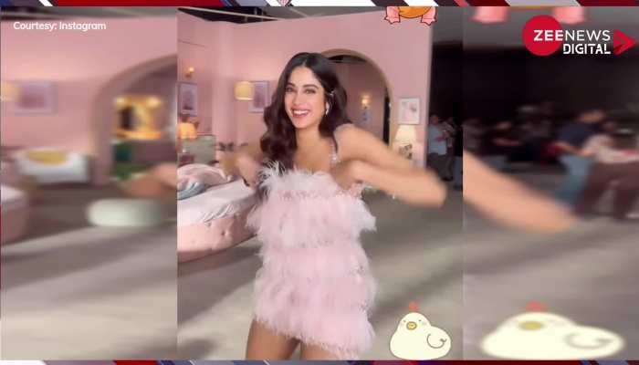 बेहद छोटी ड्रेस पहन Janhvi Kapoor करने लगी ऐसी हरकत, देख भड़के लोग- 'कौन सा नशा किया है'