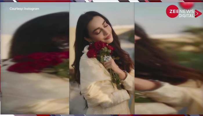 हाथों में गुलाब लिए कुछ इस तरह 90s के गाने पर झूमती हुई दिखीं कबूल है वाली Surbhi Jyoti, देख आपके भी उड़ जाएंगे होश