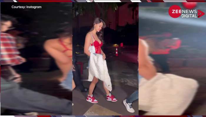 Disha Patani टॉप को हाथ में पकड़ कर सिर्फ ब्रा पहन निकलीं घर से बाहर, पीछे पड़ गए लोग...