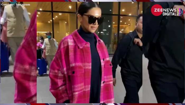 'बेशर्म रंग' फेम Deepika Padukone ने एयरपोर्ट पर दिया ऐसा किल्लर लुक, देख फैंस हुए मदहोश