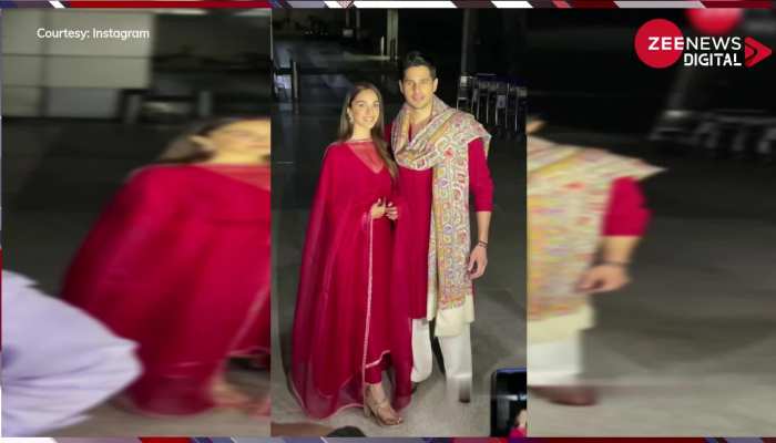 मांग में सिंदूर, हाथों में चूड़ी... लाल सूट पहन पति Sidharth Malhotra के साथ Kiara Advani ने बांटी शादी की मिठाई
