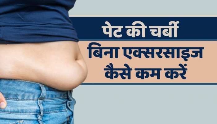 Health Tips : बिना एक्सरसाइज पेट की चर्बी होगी कम, जानिए सही तरीका  