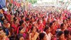 Anganwadi strike in Chhattisgarh