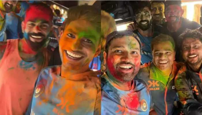 टीम इंडिया ने ऐसे मनाई होली, वीडियो में दिखा विराट कोहली और रोहित शर्मा का असली रंग