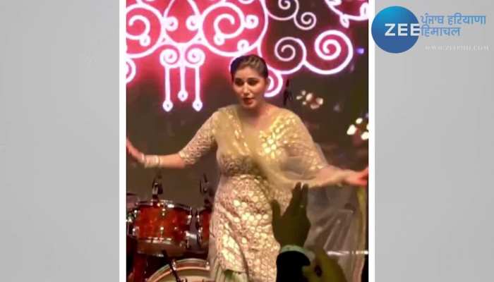 Sapna Choudhary video: जालीदार दुपट्टा ओढ़ सपना चौधरी ने 'पानी छलकै' गाने पर किया गजब का डांस