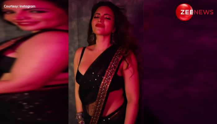 Shama Sikander ने साड़ी पहन दिए बेहद सेंसुअल पोज, हुस्न दिखाने के लिए पार कर गई हर हद, वीडियो हुआ वायरल