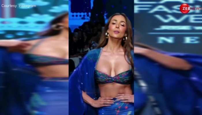 मोरनी बन Malaika Arora ने चलाई लोगों के दिलों पर छुरियां, हद से ज्यादा डीप ब्लाउज पर ही ठहर गई सबकी नजरें