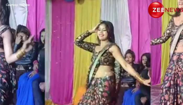 Bhojpuri Girl Hot Video: भोजपुरी लड़की ने साड़ी पहन बढ़ाया सोशल मीडिया का पारा, डीजे पर किया धांसू डांस, देख आशिकों का हुआ बुरा हाल