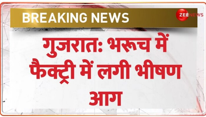 Breaking: गुजरात के भरूच में भीषण आग का तांडव, नर्मदा कंपनी की फैक्ट्री में लगी आग
