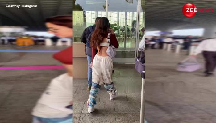 आगे से बंद, पीछे से खुला, ये कैसा टॉप ? Disha Patani का एयरपोर्ट लुक देख चकराया लोगों का सिर...
