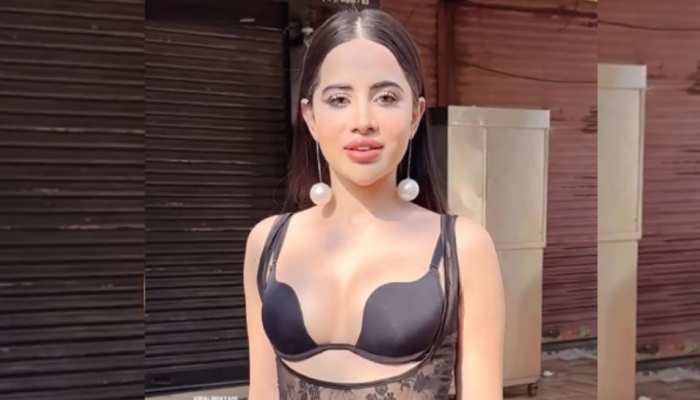 Urfi Javed Video : जालीदार ड्रेस पहन बीच रोड कुत्ते को प्यार कर रही उर्फी जावेद , कैमरे में हुई कैद