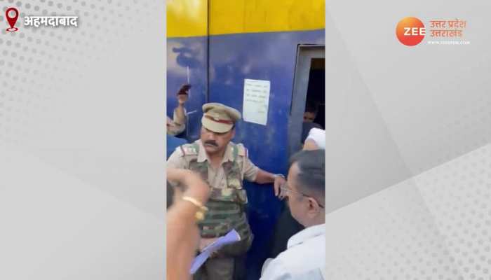 अतीक के जेल से बाहर आने का पहला वीडियो, अकड़ में पुलिस वालों से उलझा