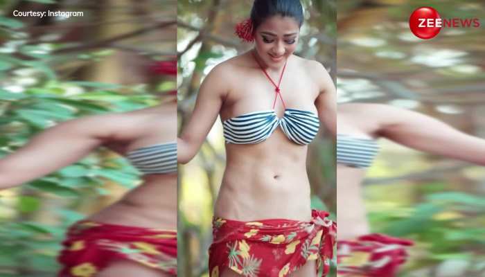 Namrata Malla ने जींस की जगह बांध ली स्कार्फ और टॉप की जगह पहनी सिर्फ ये चीज,देख दिलजले आशिकों ने कर डाली ऐसी डिमांड