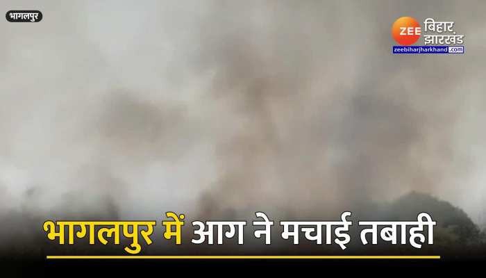 भागलपुर में आग ने मचाई तबाही, छह एकड़ में लगी गेहूं की फसल जल कर हो गई राख