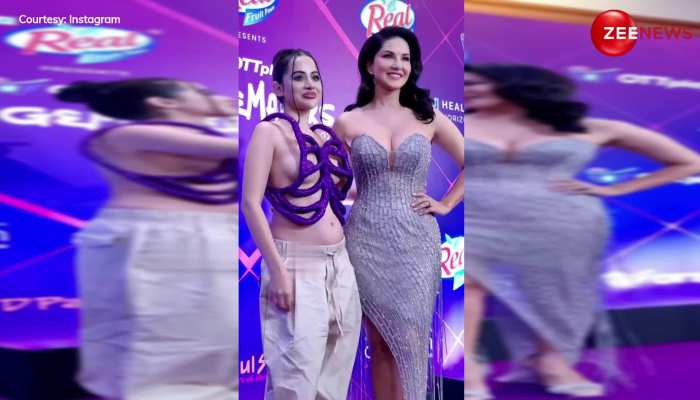 एक-दूसरे की कमर पकड़े Urfi Javed और Sunny Leone ने दिए पोज; बोले ट्रोलर्स- दोनों बहनों को कोई बेशर्मी का अवार्ड दो...