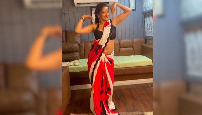Monalisa Video : साड़ी पहन मोनालिसा ने लगाया हॉटनेस का तड़का , ठुमके देख यूजर्स के छूटे पसीने