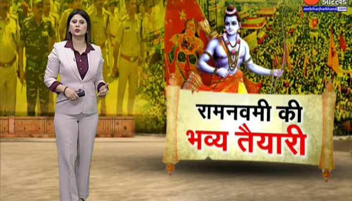 रामनवमी को लेकर हाई अलर्ट पर राजधानी रांची, प्रशासन ने किया फ्लैग मार्च